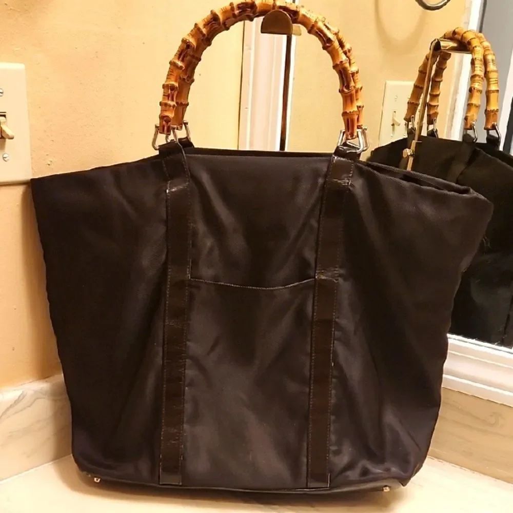 Gucci Tote Bag with Bamboo Handles